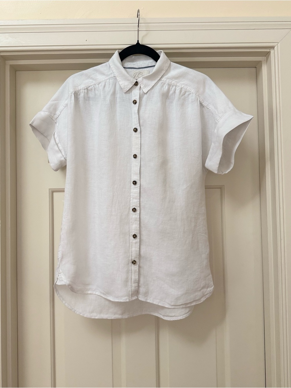 J. Crew Baird Mcnutt Irish Linen Relaxed-Fit Short-Sleeve Shirt - XS
